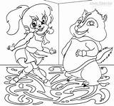 Coloring Chipettes Pages Cool2bkids Chipmunks Kids Printable Cartoon sketch template