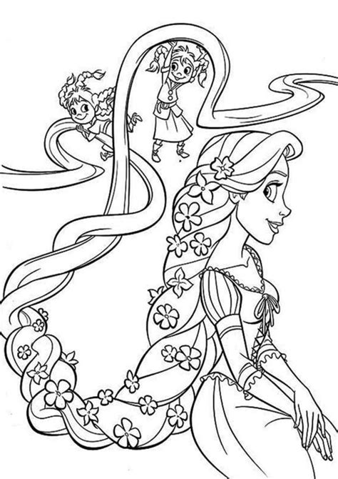 easy  print tangled coloring pages tulamama
