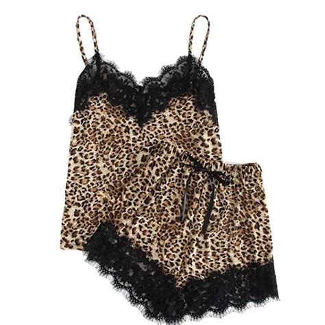 2018 Ladies Leopard Print Underwear And Shorts Pajama Set