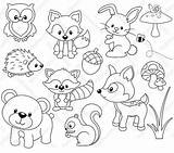 Coloring Pages Animal Animals Color Woodland Colouring Cute Choose Board sketch template