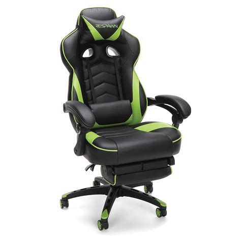 respawn  racing style gaming chair reclining ergonomic leather chair  footrest office