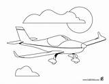 Jet Privado Avion Hellokids Flugzeug Drucken Farben Plane Línea sketch template