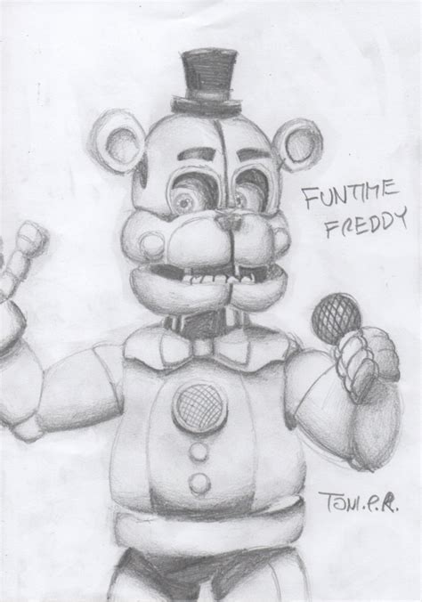 Fun Freddy Drawing Funtime Freddy By Sarkenthehedgehog