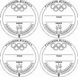 Medal Coloring Olympic Olympics Choose Board Sports Games Special sketch template