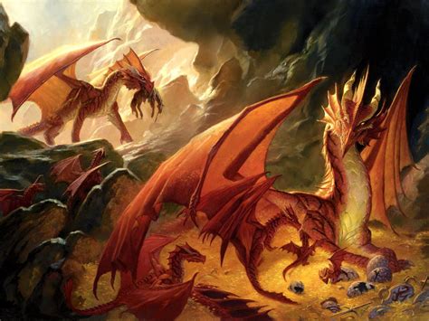 red dragon family  dungeons dragons dragon family legendary