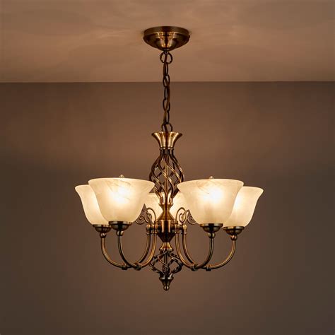 rolli antique brass effect  lamp pendant ceiling light departments