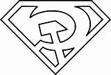 Superman Coloring Logo Symbol Pages Sketchite sketch template