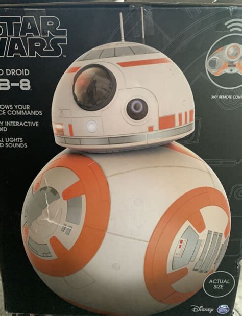 spin master star wars bb 8 fully interactive droid white orange for