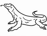 Komodo Coloring Lizard Reptiles Waran Komodowaran Putih Hitam Horned Varans Coloriages Ausmalbild Lizzard Lizards Nouveau Nanas Getdrawings Pngkey Clipartmag Toad sketch template
