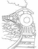 Train Coloring Getdrawings Caboose Pages sketch template