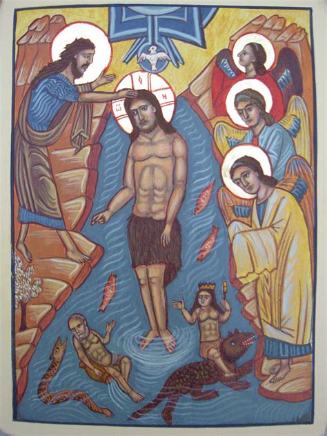 doop van christus  de jordaan liesbeths iconen