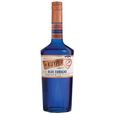 de kuyper blue curacao fles  de klok dranken drankengroothandel