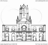 Cabildo Buenos Aires Vector Drawing Styled Landmark Argentine Illustration Line Royalty Clipart Seamartini Tradition Sm Graphics Clip sketch template