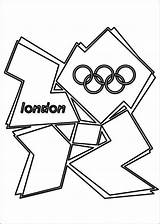 London Logo Kleurplaten Olympische Olympic Games Spelen Coloring Kids Kleurplaat Fun Zo sketch template