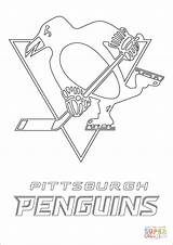 Penguins Pittsburgh Coloring Logo Pages Nhl Hockey Printable Sport Logos Colouring Color Maple Toronto Penguin Kids Supercoloring Print Info Leaf sketch template