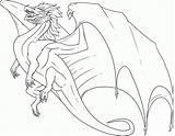 Coloring Flying Pages Dragon Cute Popular sketch template