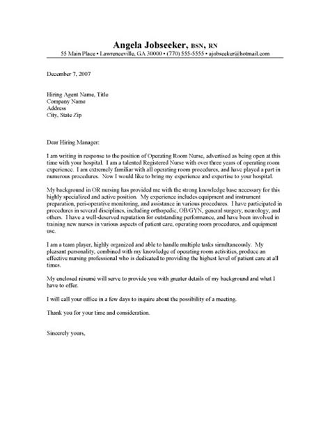 nurse cover letter sample resume cover letter