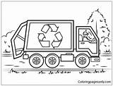Recycling Truck Pages Coloring Online Color Printable Coloringpagesonly sketch template