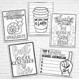 Coloring Pages Teacher Thank Appreciation Distance Learning School Week Counselor Preview National sketch template
