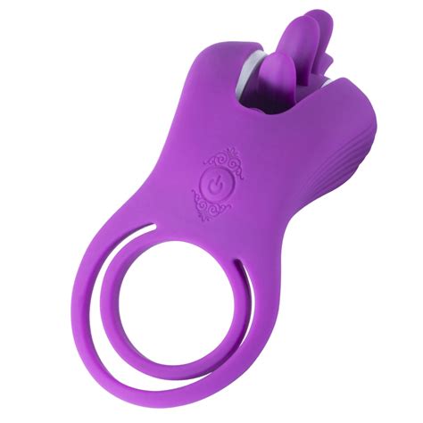 Clit Licker Roxy Licking Sex Toy And Vibrating Dual Penis Ring – Honey