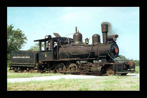 Louisiana Cypress Lumber Company Steam Locomotive Railroad Postcard