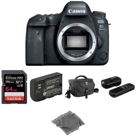 canon eos  mark ii dslr camera body basic kit bh photo video