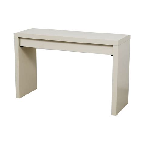 ikea ikea malm white single drawer narrow desk  table tables