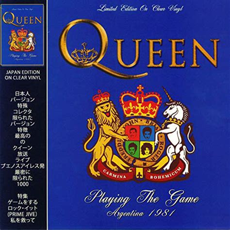 Queen Playing The Game Argentina 1981 Ltd Edition Clear Vinyl Lp