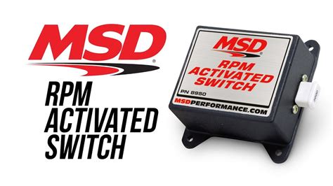 msd rpm activated switch youtube