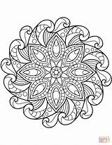 Mandala Ausmalbilder Blumen Tegninger Ausmalen Supercoloring Colorare Malvorlagen Disegno Blomster Mandalas sketch template