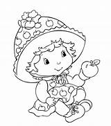 Coloring Baby Strawberry Shortcake Pages Print Size Cute sketch template