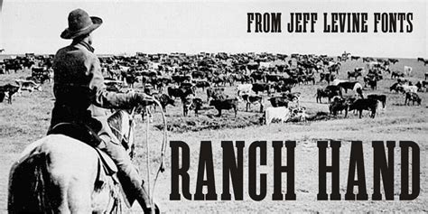 Ranch Hand Jnl Font Fontspring