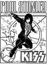 Kiss Band Coloring Pages Rock Paul Drawing Book Colouring Stanley Color Printable Hot Frehley Ace Getcolorings Getdrawings Banda Bands Simmons sketch template