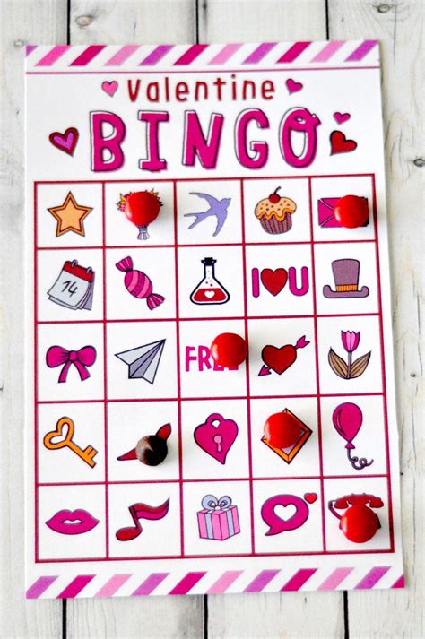 valentines day printable bingo game