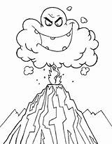 Volcano Coloring Pages Drawing Eruption Ash Printable Kids Getdrawings Print Volcanoes Color Emoticon Ghost Cloud Hot Deadly Nature Shield Erupting sketch template