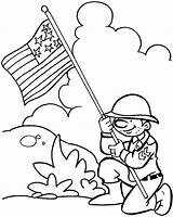 Veterans Coloring Pages Getdrawings sketch template