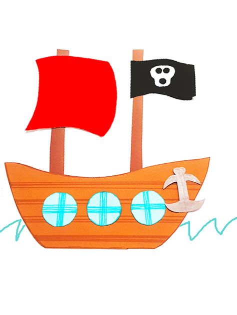 paper pirate ship craft  kid