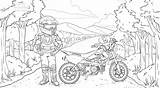 Dirt Honda Crf50 Dirtbikes sketch template