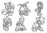 Sonic Coloring Pages Characters Hedgehog Color Printable Getcolorings Print sketch template