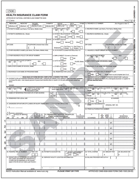 cms  professional paper claim form  ansi  electronic claim