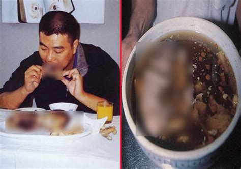 gruesome chinese consume soup made of human foetus to have a healthy sex life