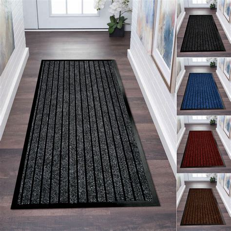 slip heavy duty rubber mat long hallway runner door mat indoor