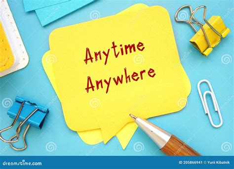 anytime  sign   page stock image image  information