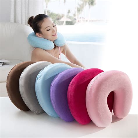 New High Quality Headest Soft U Shape Memory Foam Travel Neck Pillow