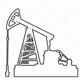 Oil Rig Drawing Coloring Pumpjack Sketch Vector Pages Getdrawings Industry Template sketch template