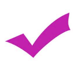 purple check mark clipart