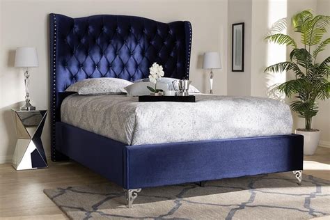 wholesale interiors king size bed cfnavyblueking navy blue blue