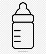 Para Colorear Biberon Baby Bottle Coloring Clipart Pngfind Shower sketch template