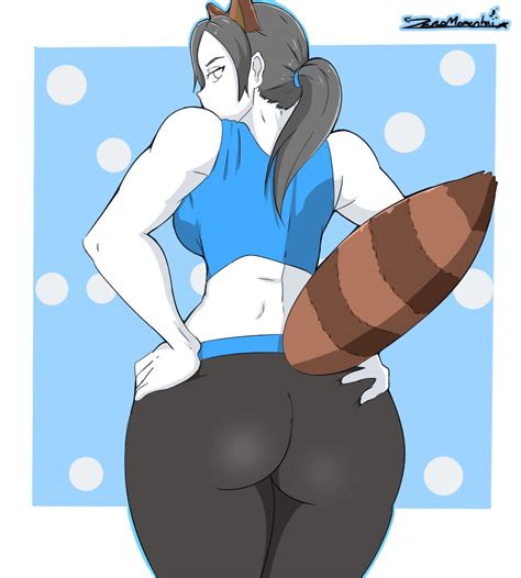 raccoon wii fit trainer by zeromomentai wii fit trainer know your meme