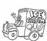 Coloring Truck Ice Cream Pages Getcolorings Getdrawings sketch template